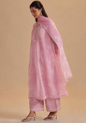 Fairy tale lilac semi festive kurta set 2