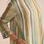 Shades of teal and green stripe cotton-linen co-ord set