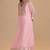 Blush pink silk kaftaan set