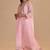 Blush pink silk kaftaan set