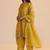 Mustard yellow chanderi kurta set