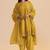 Mustard yellow chanderi kurta set