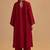Maroon silk festival co-ord set