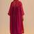 Wine and rani pink woven co-ord set
