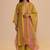 Haldi yellow silk festive kurta set