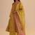 Haldi yellow silk festive kurta set