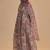 Mauve and beige orgenza silk kurta set