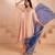 Blush pink mul chanderi embroidered kurta set