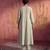 Grey mul chanderi embroidered kurta set