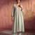 Grey mul chanderi embroidered kurta set