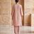 Blush pink floral embroidered kurta co ord set