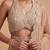 Champagne gold hand embroidered sequins cutdana palazzo set