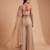 Champagne gold hand embroidered sequins cutdana palazzo set