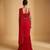 Red hand embroidered sequin beaded gharara set
