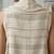 Ivory beige striped co ord set with embellished overlay