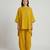 Mustard yellow textured cotton co ord set