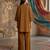 Chocolate brown textured cotton co ord set