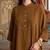 Chocolate brown textured cotton co ord set