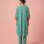 Sea green textured cotton kurta set