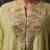Green pearl cascade embellished cape set