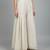 Beige cotton kaftan with flared loose pant