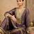 Royal plum purple hand embellished tissue farshi salwar set
