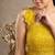 Golden crochet lace jute silk peplum sharara set