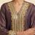 Royal plum purple hand embellished tissue farshi salwar set