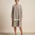 Grey haze handloom jute silk dress