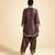 Royal plum purple hand embellished tissue farshi salwar set