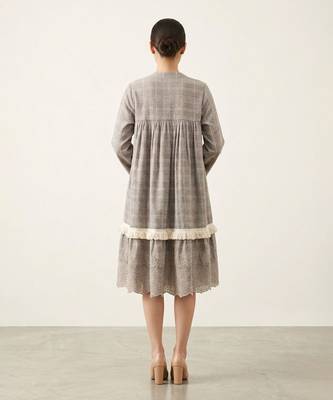 Grey haze handloom jute silk dress 2