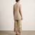 Grey embroidered top and pant set with jacket