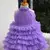 Lavender Tiered Party Wear Frock 