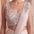 Grey embroidered satin saree set