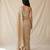 Gold embroidered georgette net blend saree with unstitched blouse