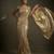 Gold embroidered shimmer georgette saree with unstitched blouse