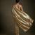 Gold embroidered shimmer georgette saree with unstitched blouse