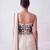 Cream embroidered lycra corset blouse and saree