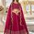 Magenta Art Silk Semi Stitched Semi Stitched Lehenga Choli with Embroidery work