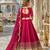 Magenta Art Silk Semi Stitched Semi Stitched Lehenga Choli with Embroidery work