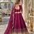 Wine Art Silk Semi Stitched Semi Stitched Lehenga Choli with Embroidery work