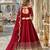 Red Art Silk Semi Stitched Semi Stitched Lehenga Choli with Embroidery work