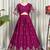 Royal Wine Lehenga Choli Set with Designer Dupatta | Embroidered Party Wear for Women