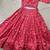Women Rani Pink Floral Printed Tussar Silk Ready-to-Wear Free Size Lehenga Choli with Jacket Set
