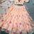 Navratri Special Floral Printed Tabby Silk Stitched Free Size Lehenga Choli