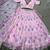 Navratri Special Floral Printed Tabby Silk Stitched Free Size Lehenga Choli