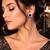 Vintage Black Onyx Cushion Cut Halo Earrings, Art Deco Wedding