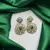 Gold Plated Ruby CZ Hexagon Drop Earrings, Traditional Indian Bridal Statement Jewelry