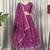 Elegant Wine Purple Embroidered Lehenga Choli with Floral Border & Designer Dupatta | Party Wear for Women