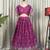 Elegant Wine Purple Embroidered Lehenga Choli with Floral Border & Designer Dupatta | Party Wear for Women